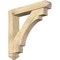 Ekena Millwork Merced Arts and Crafts Rough Sawn Bracket w/ Offset Brace, Douglas Fir, 6"W x 32"D x 32"H BKT0604X32X32MRC03RDF - alternate 1